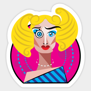 Hedwig: Inch by Angry Inch - Main Podcast Logo w/No Text (by Raziel) Sticker